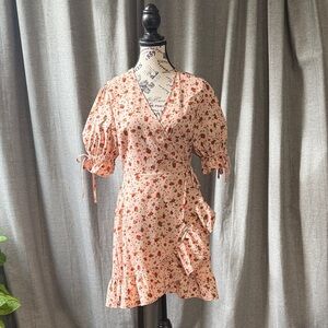 Wednesday’s Girl Floral Mini Dress in Pink